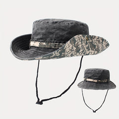 Camouflage Bucket Hat Wide Brim Sun Hat Unisex