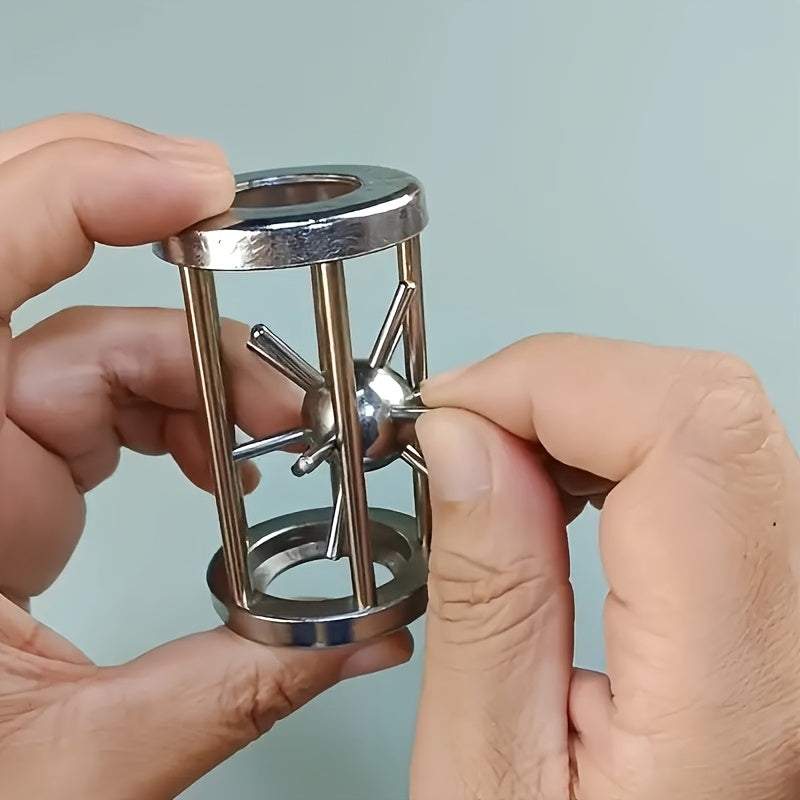 Stainless Steel Cage Challenge Game Puzzle Toy Ideal Gift for Adults