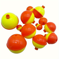 24pcs Fishing Float Orange Yellow Bobbers Tackle