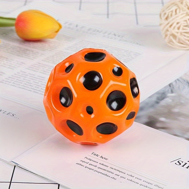 Moon Shape Porous Bouncy Ball High Bouncing Space Ball Sport Training Ball