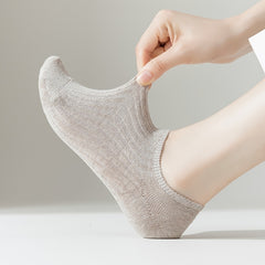 5 Pairs Soft Lightweight Low Cut Ankle Socks Women's Stockings