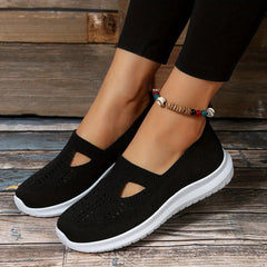 Women's Knit Sock Sneakers Slip On Soft Sole Shoes Casual Walking Shoes