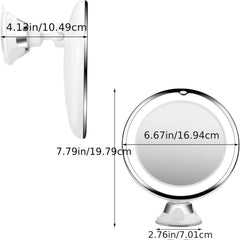 Portable 10X Magnifying Makeup Mirror with 3 Lighting