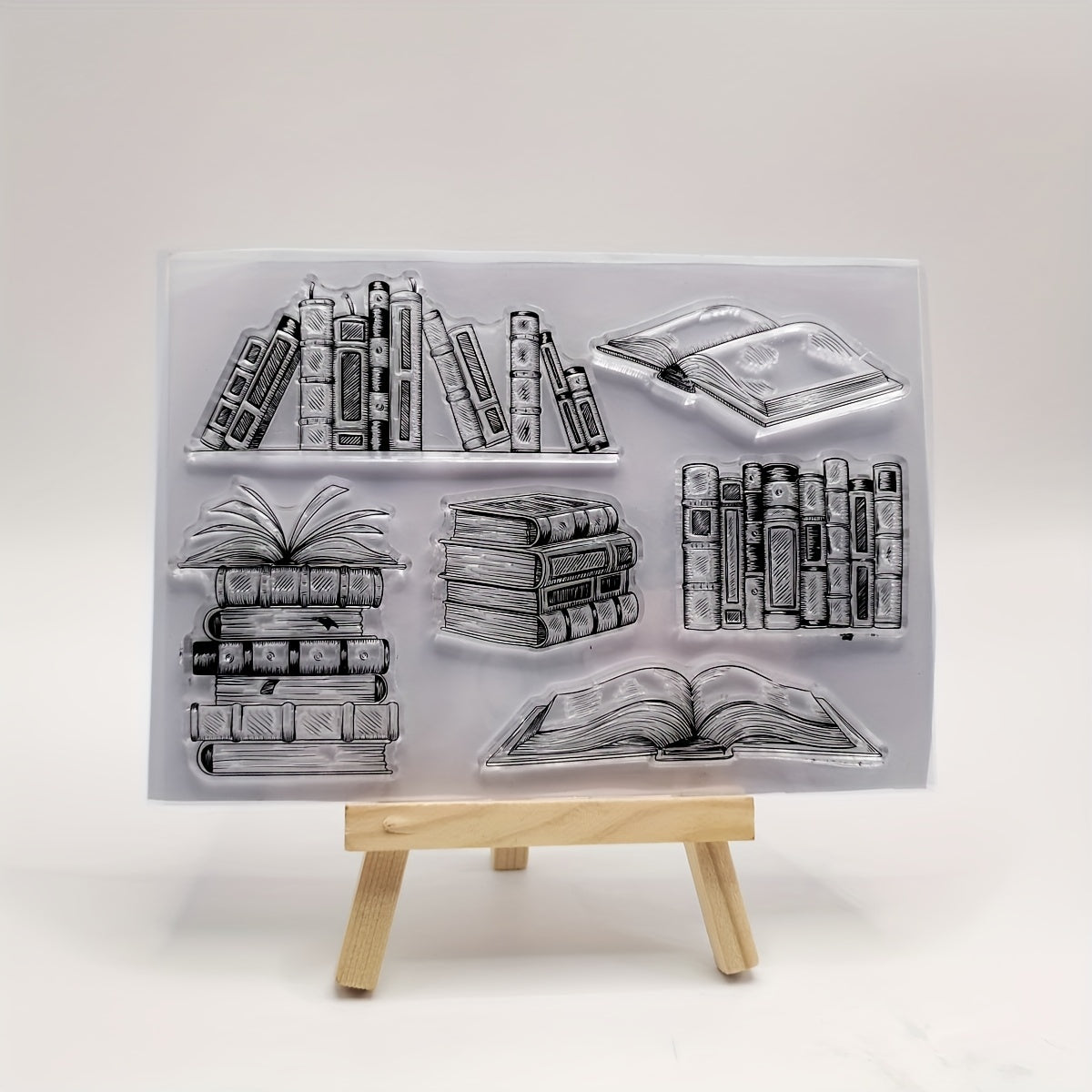 1pc Book Silicone Transparent Stamp DIY Scrapbooking Decoration