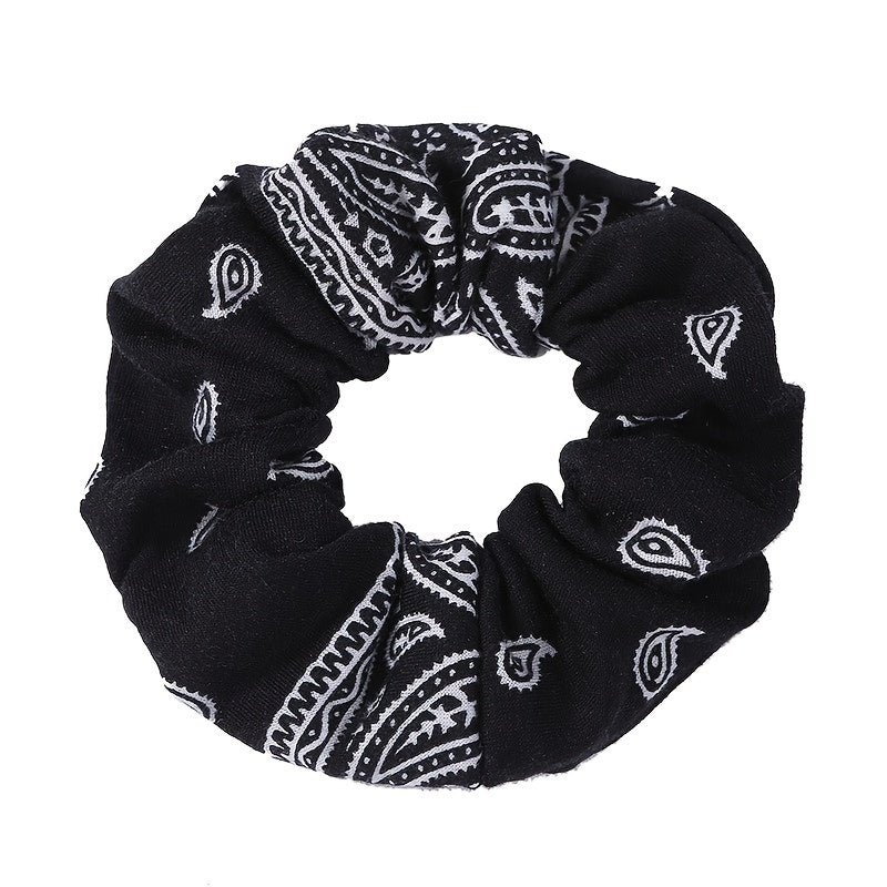 6pcs Paisley Boho Hair Scrunchies for Women Girls