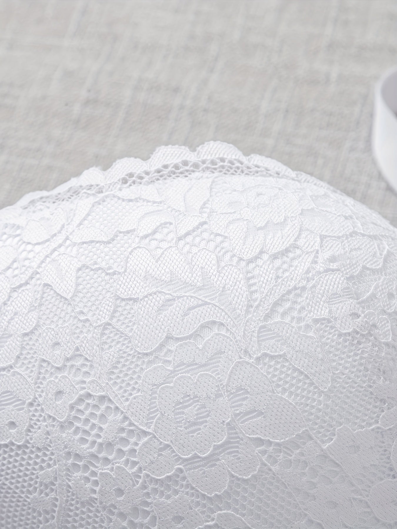  Bra Women's Plus Floral Lace Tassel Molded Cup Full Cover Comfort Bra