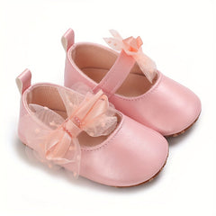 Bowknot Ballet Flat Shoes for Baby Girls Lightweight Walking Shoes