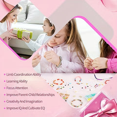 14400pcs 144 Color DIY Bracelet Charm Making Kit Flat Circular Polymer Clay Ston