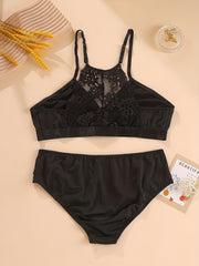  Lace Racer Back Bra & Panty Set