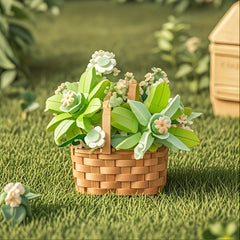 Building Blocks Flower Basket Eternal Bouquet Assembly Toys