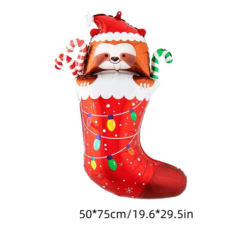 Christmas Foil Balloons Santa Snowman Xmas Decoration