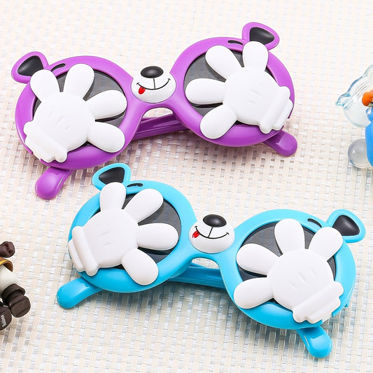 Girls Cute Cartoon Sunglasses Soft Silicone Polarized Decorative Glasses