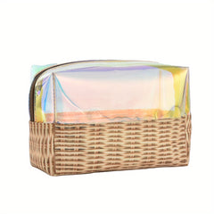 Clear Laser Travel Toiletry Bag Zipper Pencil Case