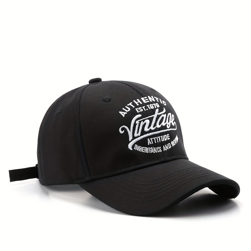 Vintage Embroidery Baseball Cap Cotton Couple Dad Hat Adjustable Unisex Sun Hats