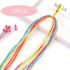 Y2K Luminous Hair Rope Rainbow Hair String