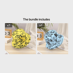 Men's Sun Hat Letter Print Bucket Hat Male Basin Hat