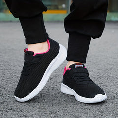 Boy's Breathable Sneakers Comfy Non Slip Soft Sole Shoes for Outdoor Activities