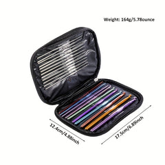 22pcs Crochet Hooks Set for Knitting Crafts with Case