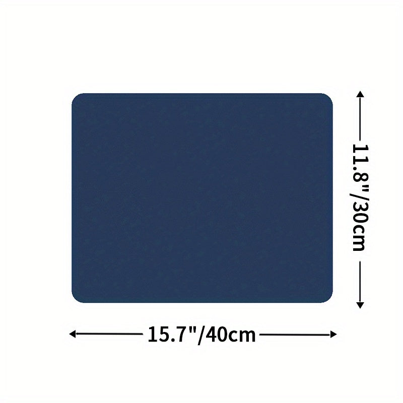 Solid Rectangle Dish Drying Mat Non-Slip Absorbent Placemat