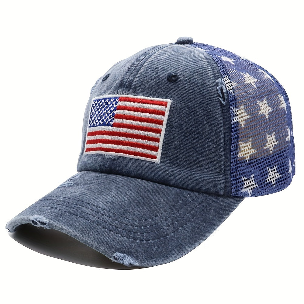 Embroidered Mesh Hat Classic Cap For Men Women