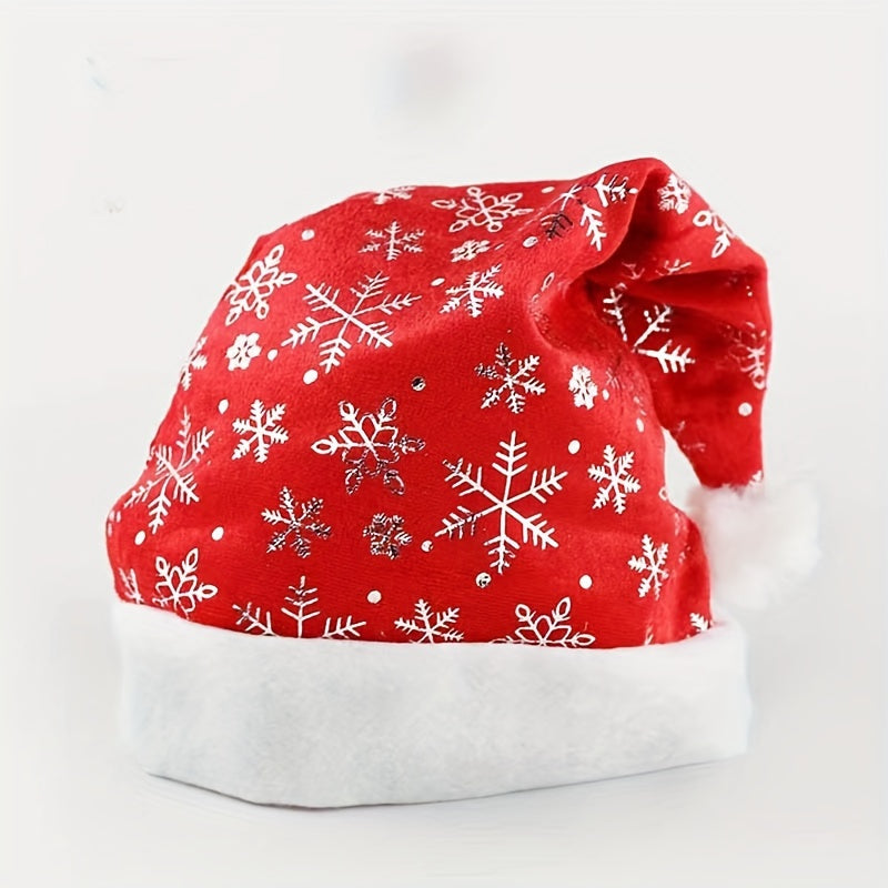 Bright Red Golden Snow Star Moon Christmas Decoration