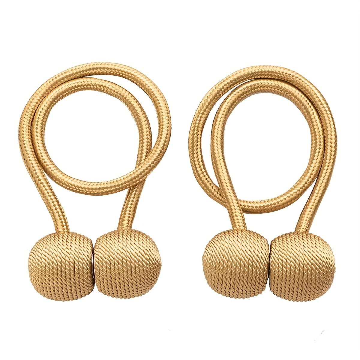 2pcs Magnetic Curtain Tiebacks Modern Curtain Strap Punch Installation
