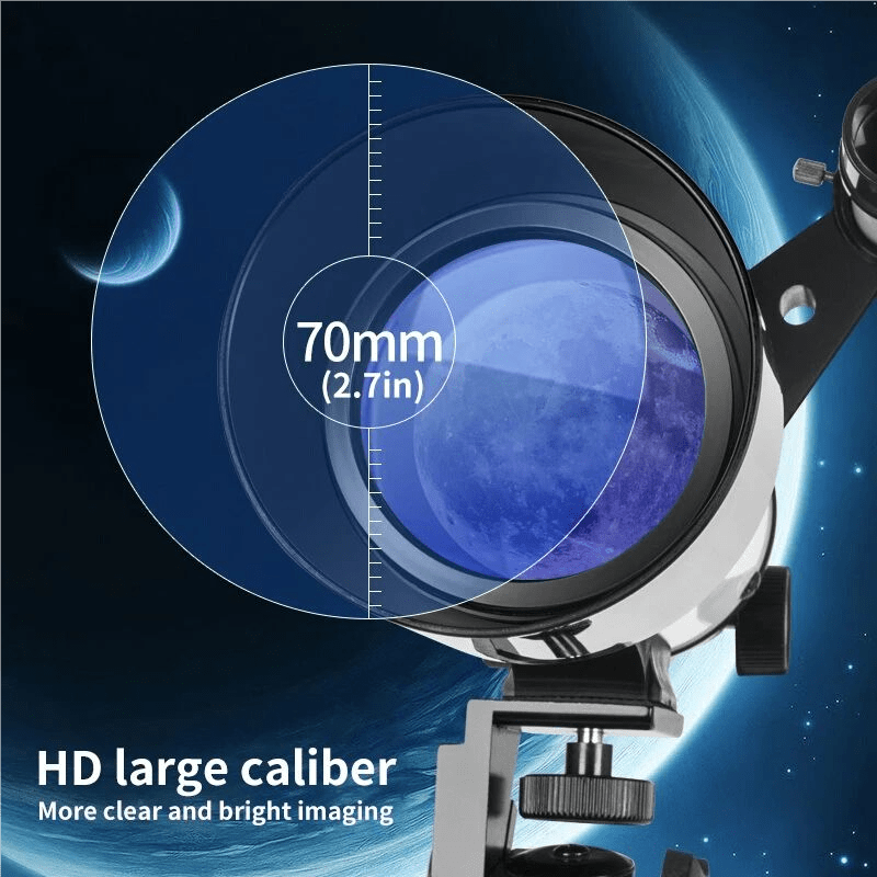 High Magnification 70mm Astronomical Telescope HD Coated Lens