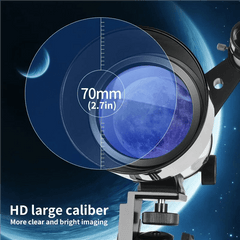 High Magnification 70mm Astronomical Telescope HD Coated Lens