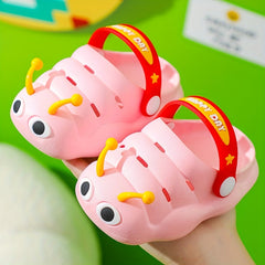 Baby Girl's Cartoon Printed Foam Slides Non Slip Slippers Clogs
