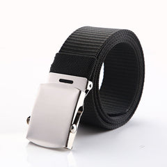 Men's Automatic Buckle Canvas Tactical Belt