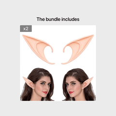 Fairy Pixie Elf Ears Soft Pointed Tips Costume Accessories for Party