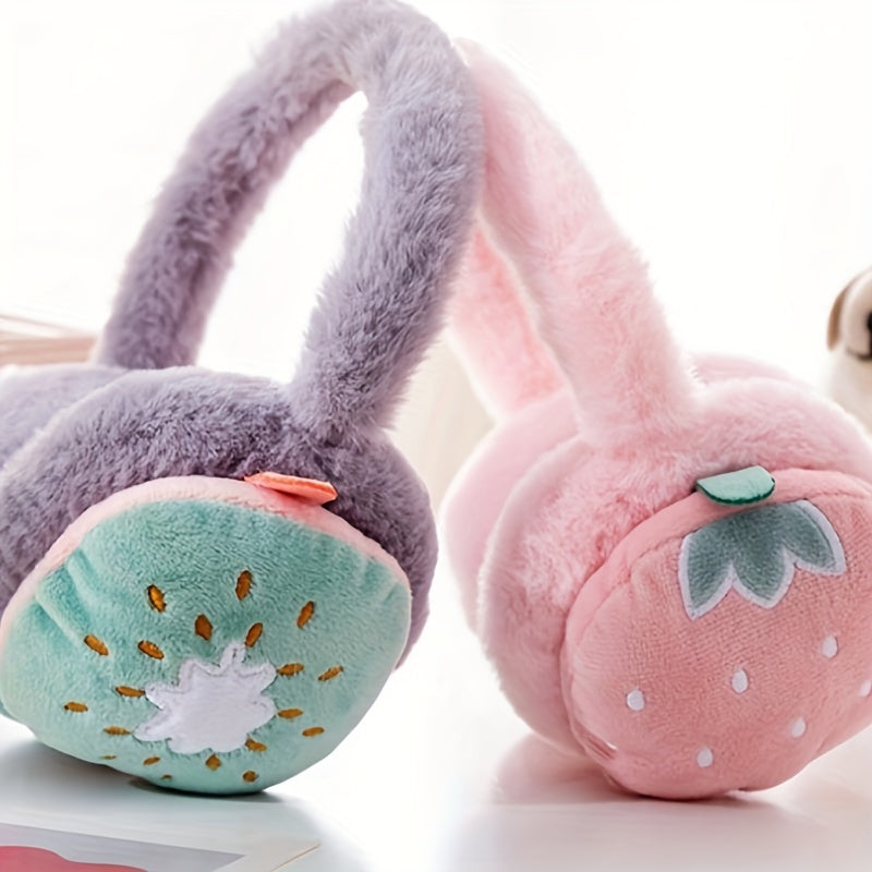 Fruit Earmuffs Warm Plush Suitable For Outdoor - Christmas Halloween