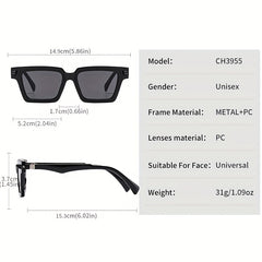 Men's Square PC Frame UV Protection Sunglasses