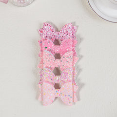 5pcs Glitter Hair Bows Hair Clips Big Hair Bows For Girls Teens
