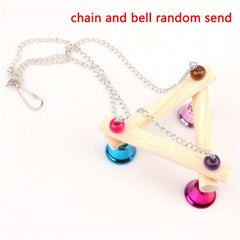 Interactive Parakeet Swing Stand Toy - Fun Perch for Small Birds