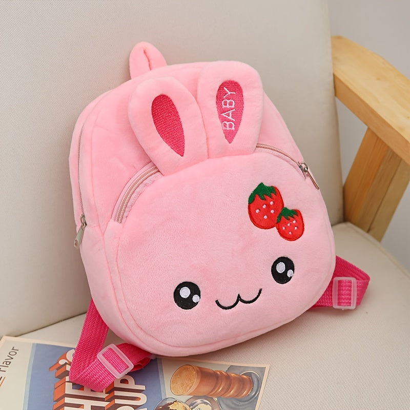 3D Plush Baby Cartoon Backpack for Boys and Girls