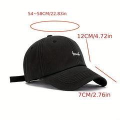 Embroidery Baseball Cap Solid Sun Hat Unisex Sunscreen Dad Hats