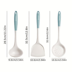 6pcs Silicone Kitchen Utensils Set Heat Resistant Cooking Set For Non-stick Pans