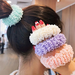 4pcs Luminous Hair Band Rubber Band Head Rope for Hair Tie