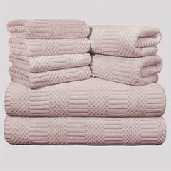 8pcs Microfiber Towel Set Soft & Absorbent Bath Linen Sets