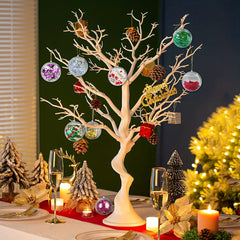 10 Clear Plastic Fillable Christmas Ornaments DIY Crafts Balls Kit