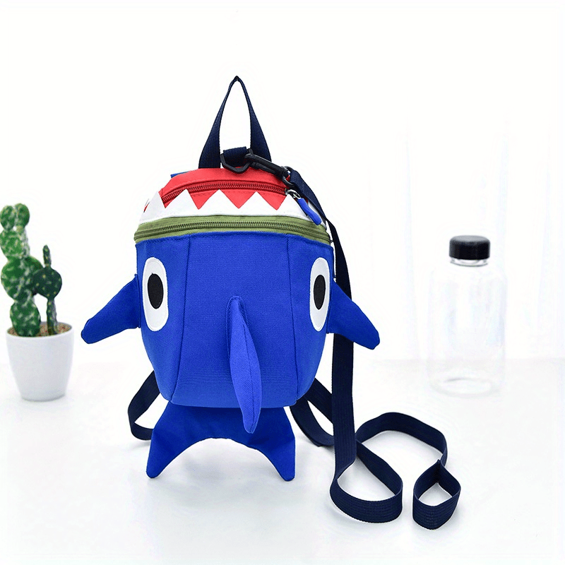 Kids Shark Backpack with Anti-Lost Leash
