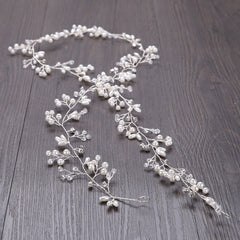 Wedding Bridal Headband Headpieces Crystals Faux Pearls Hair Vine