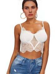 Lace Push Up Bra with Zipper for Women