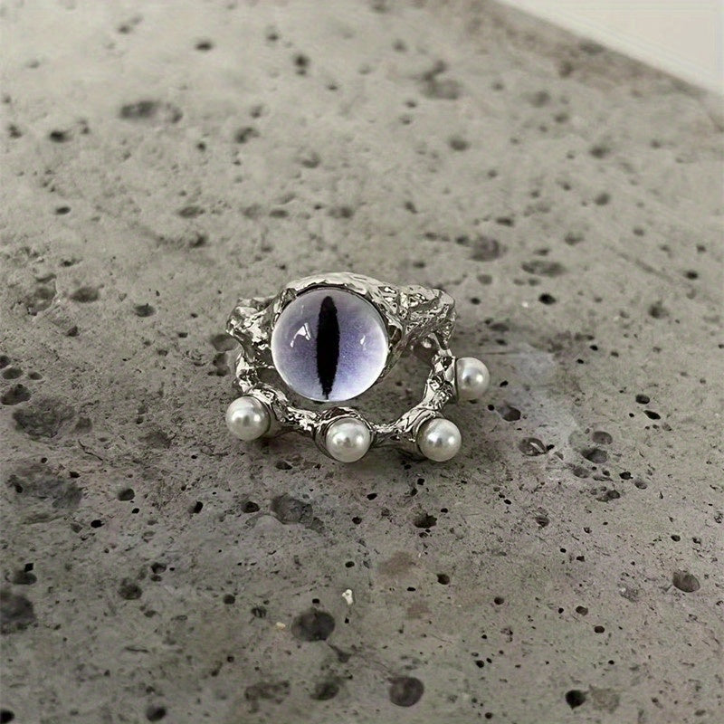 Double Eye Cat Ring For Men Daily Decoration Gift Family Friends