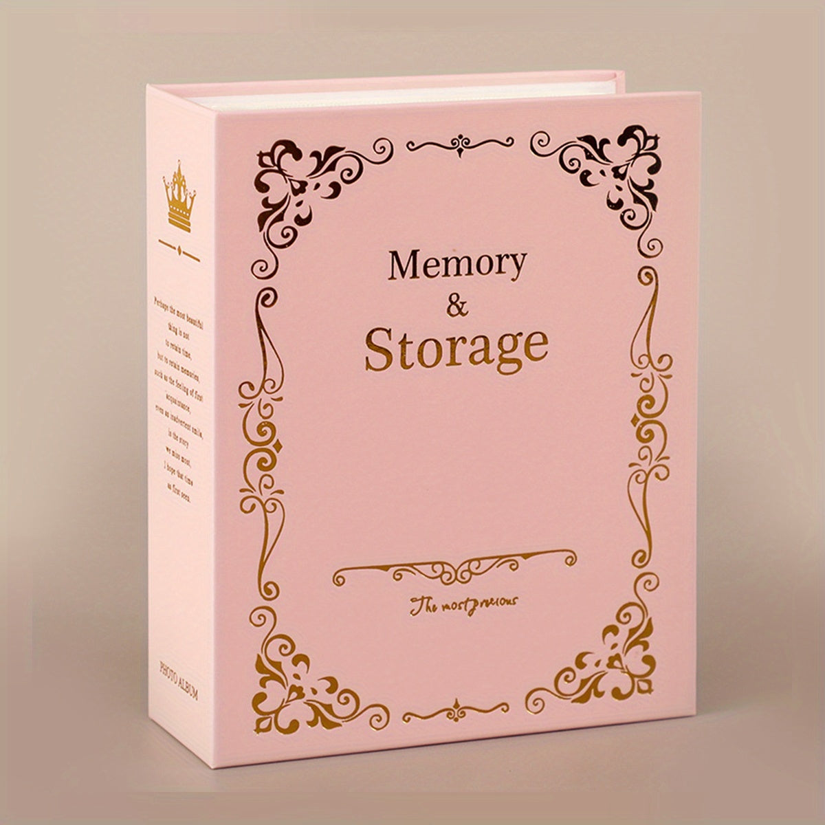 Vintage Photo Album Pink Holds 100 6 inch Photos