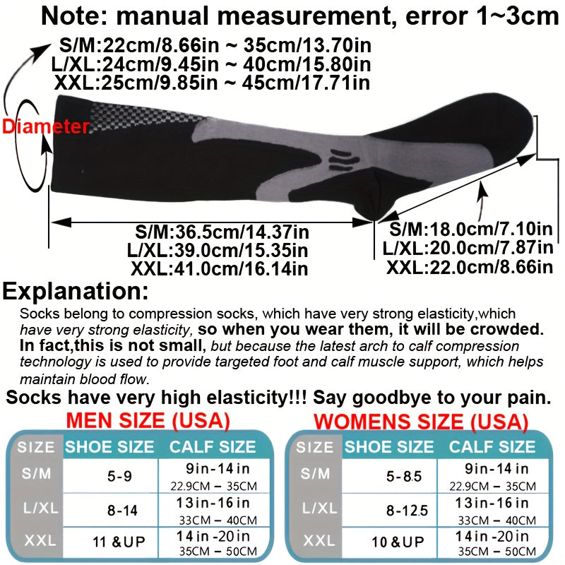 Compression Socks 20-30mm for Men Women Sports Socks