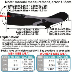 20-30mmHg Compression Golf Sport Socks Medical Nursing Prevent Varicose Veins