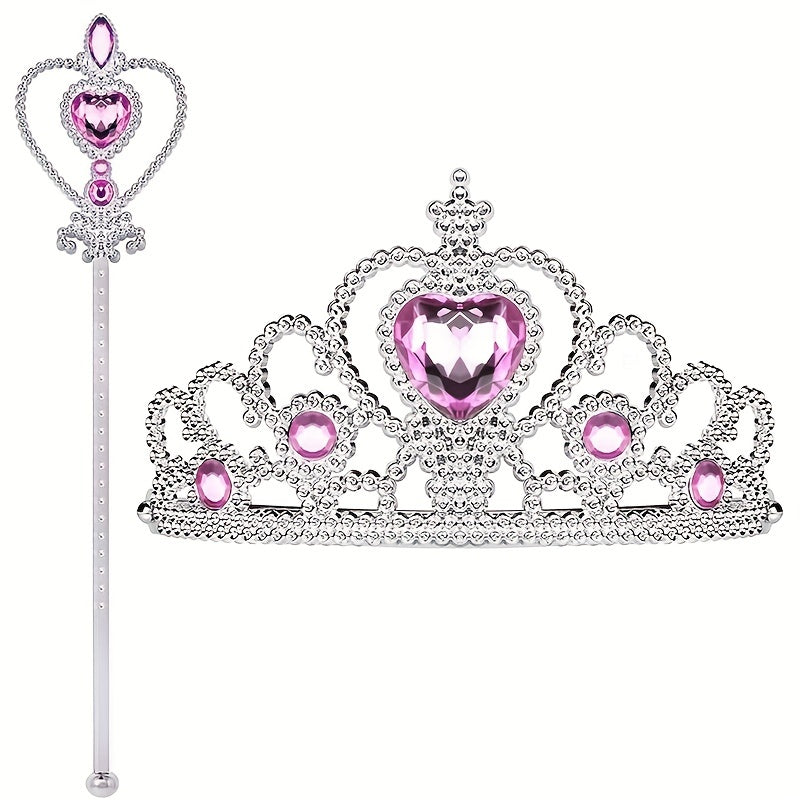 Girl's Cosplay Princess Crown Fairy Stick Dress Up Performance Accessory