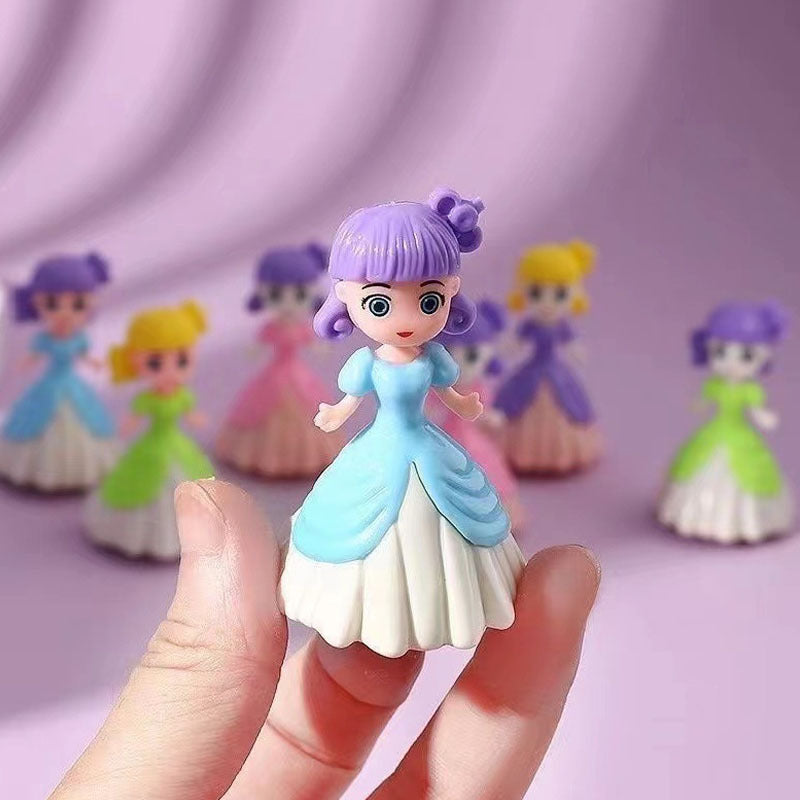 5pcs Princess Pull Back Car Toys with Dresses Ideal for Birthdays